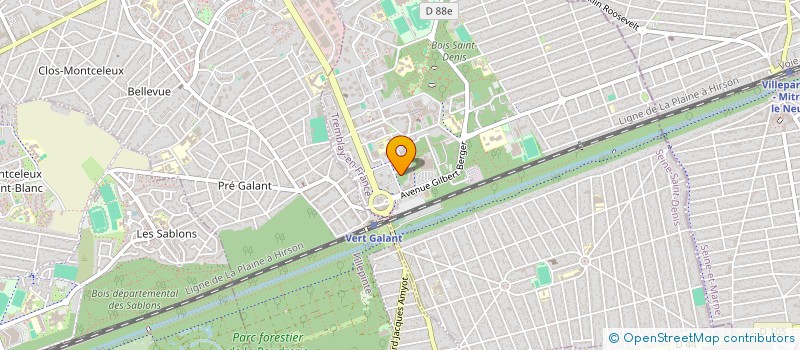 localisation de l'entreprise CLIMATECH SOLUTION  NANTERRE