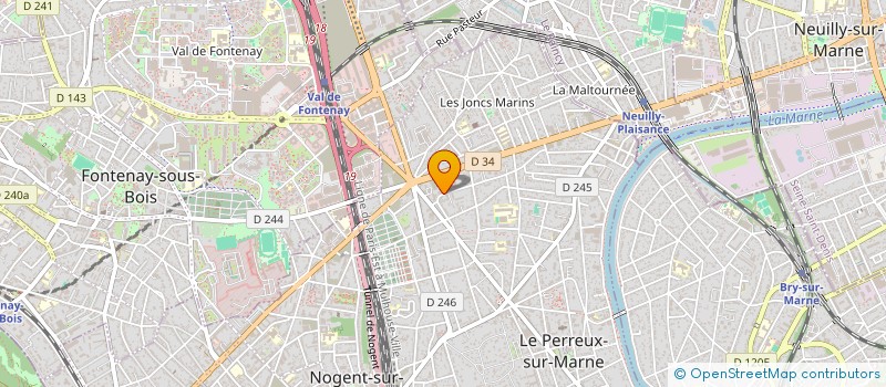 localisation de l'entreprise CLIMATEX à LE PERREUX-SUR-MARNE