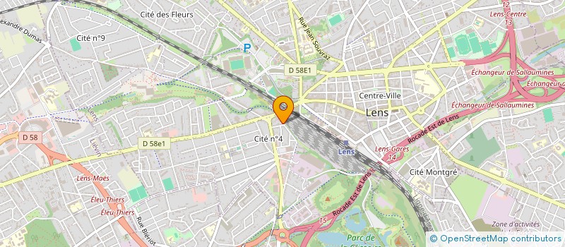 localisation de l'entreprise CLIMATHERM à LENS