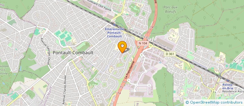 localisation de l'entreprise CLIMATI'CARE à PONTAULT-COMBAULT