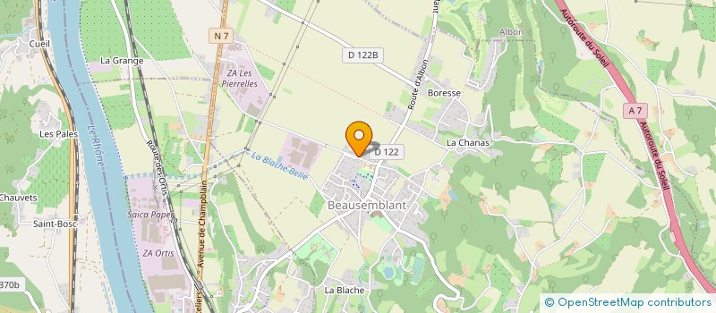 localisation de l'entreprise CLIMATIC 26  BEAUSEMBLANT