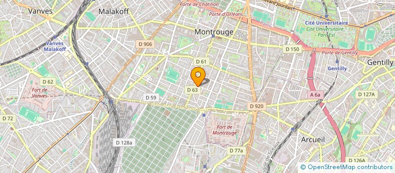 localisation de l'entreprise CLIMATIC à MONTROUGE