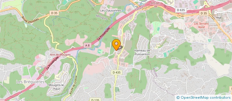 localisation de l'entreprise CLIMATIC à VALLAURIS