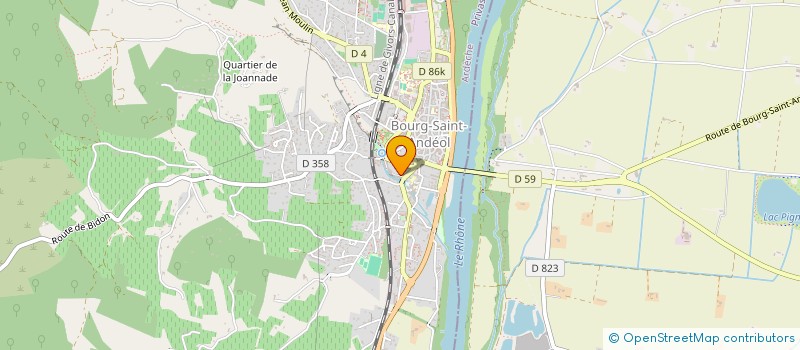 localisation de l'entreprise CLIMATIC SARL à BOURG-SAINT-ANDEOL