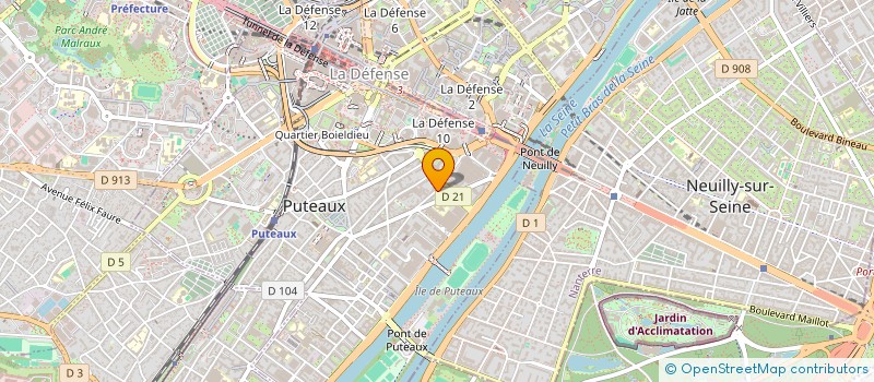 localisation de l'entreprise CLIMATICIENS DE FRANCE  PUTEAUX