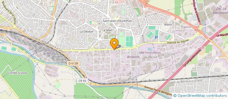 localisation de l'entreprise CLIMATICS à BEZIERS