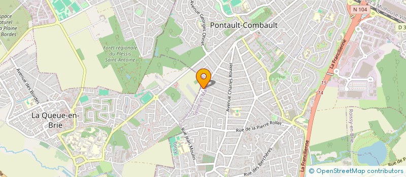 localisation de l'entreprise CLIMATIKA 77 à PONTAULT-COMBAULT