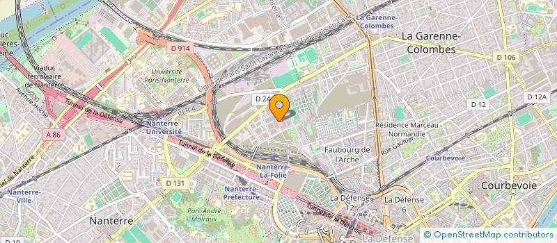 localisation de l'entreprise CLIMATIS à NANTERRE