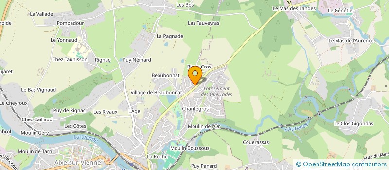 localisation de l'entreprise CLIMATIS'ELEC  AIXE-SUR-VIENNE