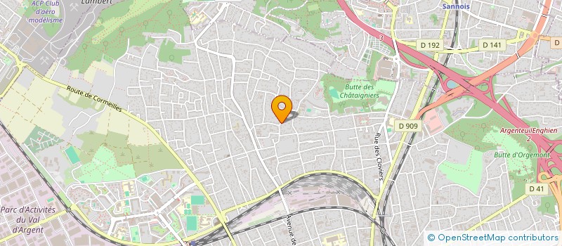 localisation de l'entreprise CLIMATISATION CHAUFFAGE 95  ARGENTEUIL