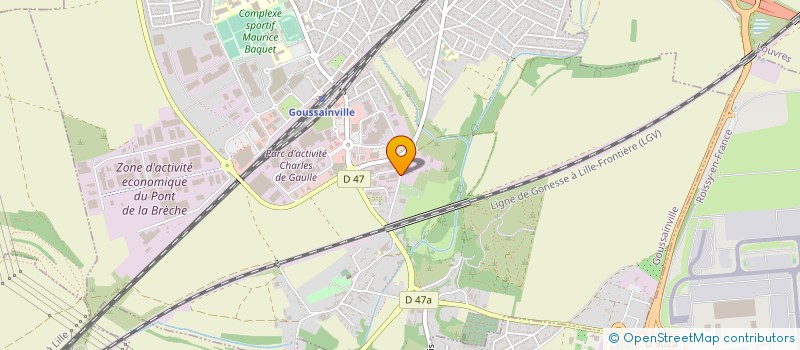 localisation de l'entreprise CLIMATISATION DE FRANCE à GOUSSAINVILLE