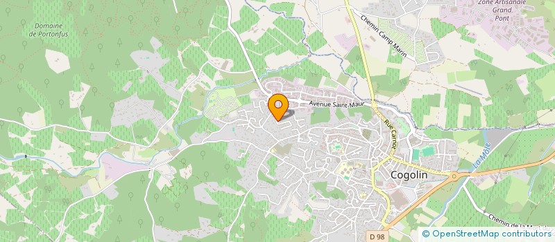 localisation de l'entreprise CLIMATISATION DU GOLFE à COGOLIN