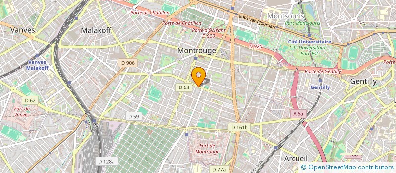 localisation de l'entreprise CLIMATISATION ELECTRICITE INSTALLE  MONTROUGE