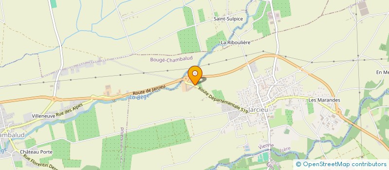 localisation de l'entreprise CLIMATISATION ENERGIE  JARCIEU