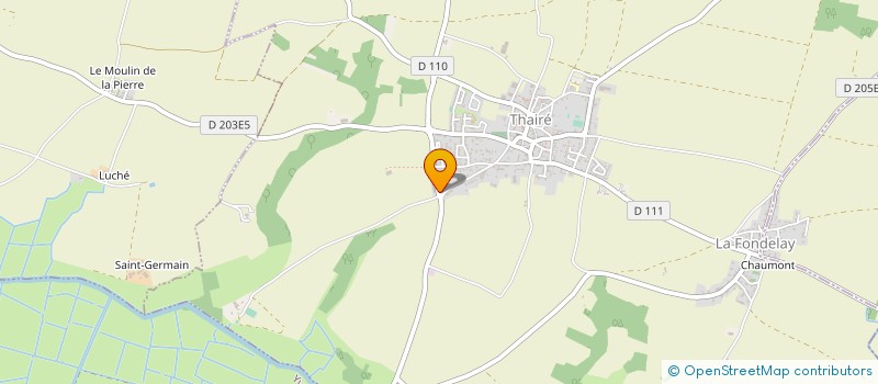 localisation de l'entreprise CLIMATISATION, GEOTHERMIE, ANTENNES, AUTOMATISME  THAIRE