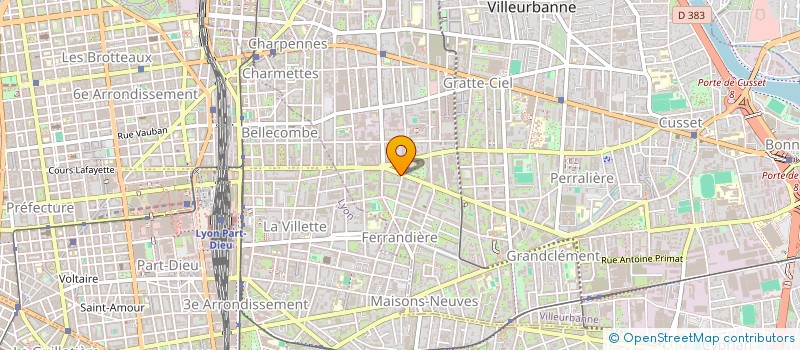 localisation de l'entreprise CLIMATISATION MULTI SYSTEMES à VILLEURBANNE