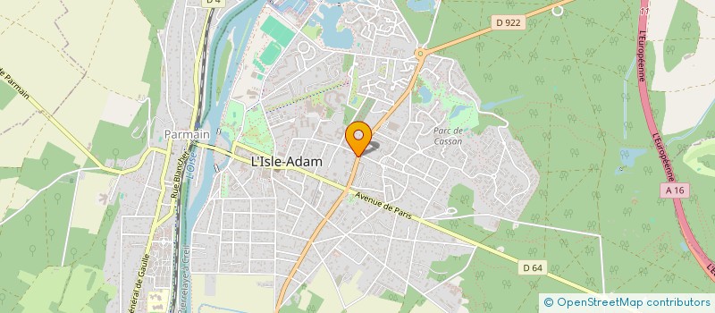 localisation de l'entreprise CLIMATISATION PAR PUITS CANADIENS à L'ISLE-ADAM