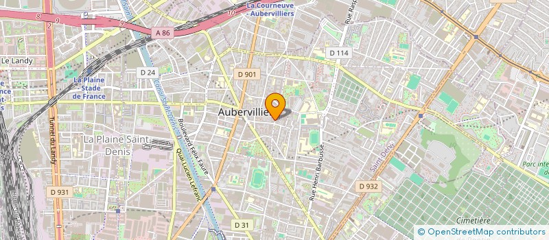 localisation de l'entreprise CLIMATISATION PARIS  AUBERVILLIERS