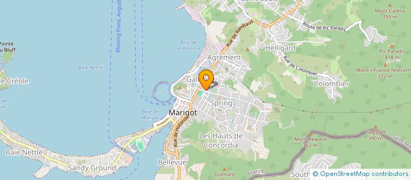 localisation de l'entreprise CLIMATISATION &REFRIGERATIONS DES ILES  SAINT MARTIN