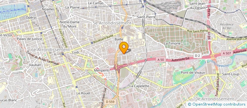 localisation de l'entreprise CLIMATISATION SANITAIRE CHAUFFAGE PLOMBE à MARSEILLE