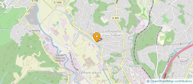 localisation de l'entreprise CLIMATPRO à LA ROQUETTE-SUR-SIAGNE