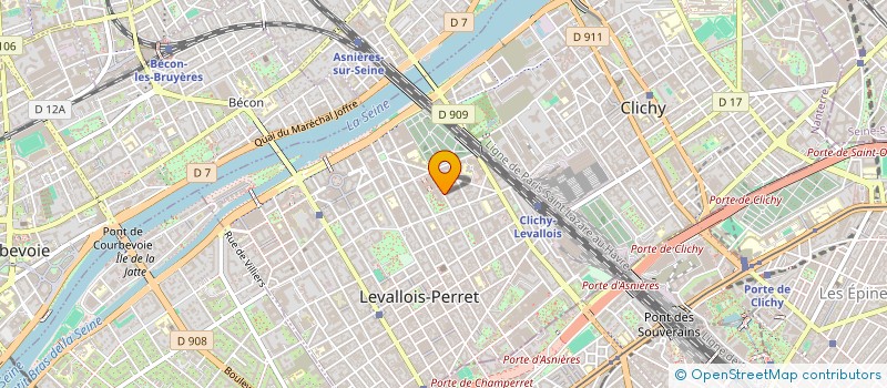 localisation de l'entreprise CLIMATS à LEVALLOIS-PERRET