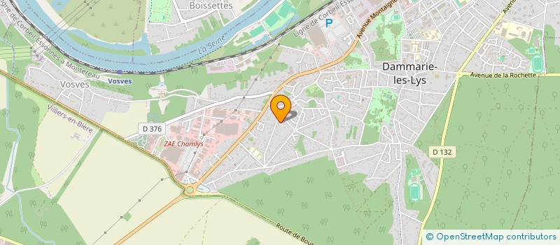 localisation de l'entreprise CLIMAULYS à DAMMARIE-LES-LYS