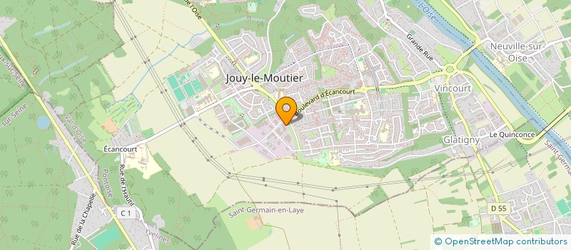 localisation de l'entreprise CLIMAVENIR - SARL  JOUY-LE-MOUTIER