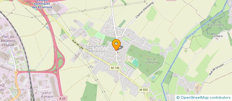 localisation de l'entreprise CLIMAX à SAINGHIN-EN-MELANTOIS