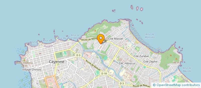 localisation de l'entreprise CLIMAX  CAYENNE