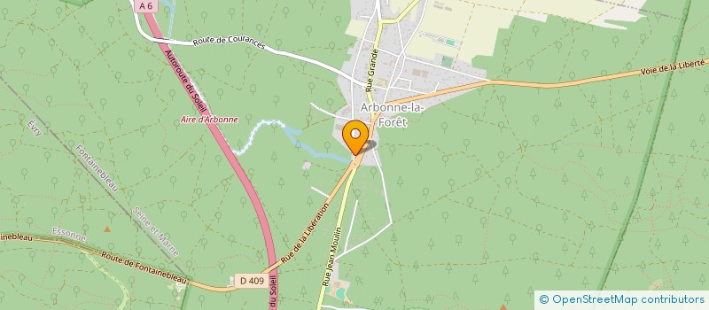 localisation de l'entreprise CLIMBFONTAINEBLEAU à ARBONNE-LA-FORET