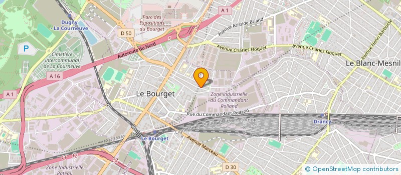 localisation de l'entreprise CLIMCOZY à LE BOURGET