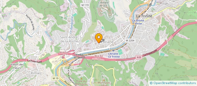 localisation de l'entreprise CLIME CONFORT à NICE