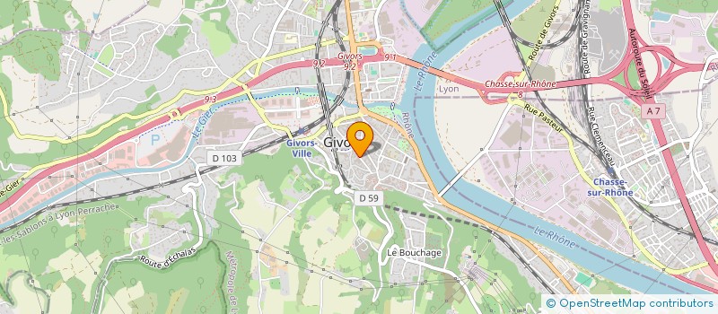 localisation de l'entreprise CLIMEAU  GIVORS