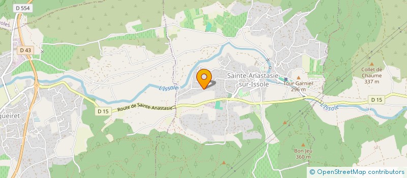 localisation de l'entreprise CLIMEAUTECH  SAINTE-ANASTASIE-SUR-ISSOLE