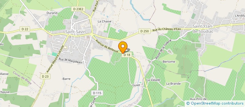 localisation de l'entreprise CLIMECO  CIVRAC-DE-BLAYE