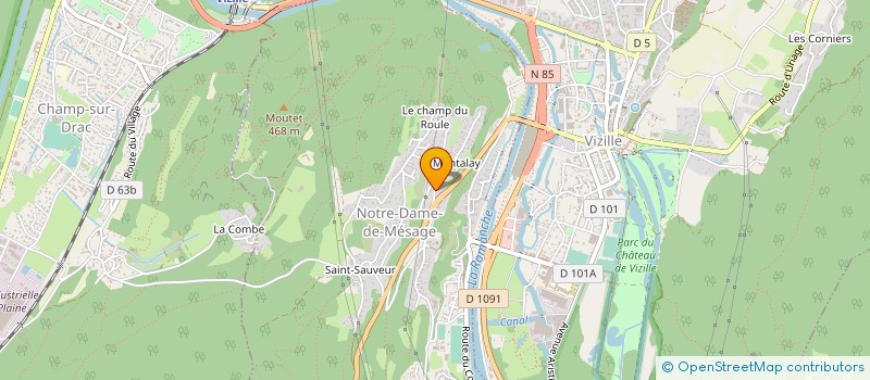 localisation de l'entreprise CLIMELEC-DAUPHINE  NOTRE-DAME-DE-MESAGE