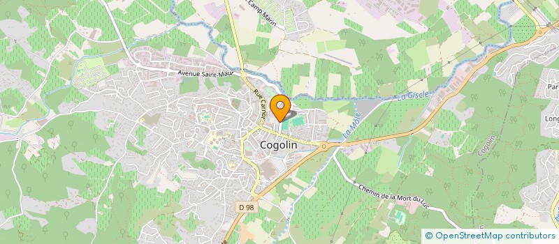 localisation de l'entreprise CLIMELEC DS à COGOLIN