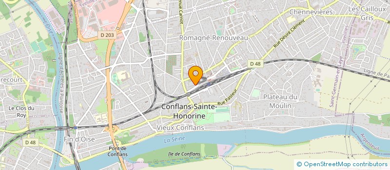 localisation de l'entreprise CLIMERGIE-HABITAT à CONFLANS-SAINTE-HONORINE
