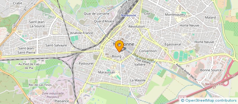 localisation de l'entreprise CLIMHYDRO  NARBONNE