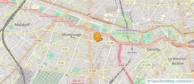 localisation de l'entreprise CLIMO à MONTROUGE