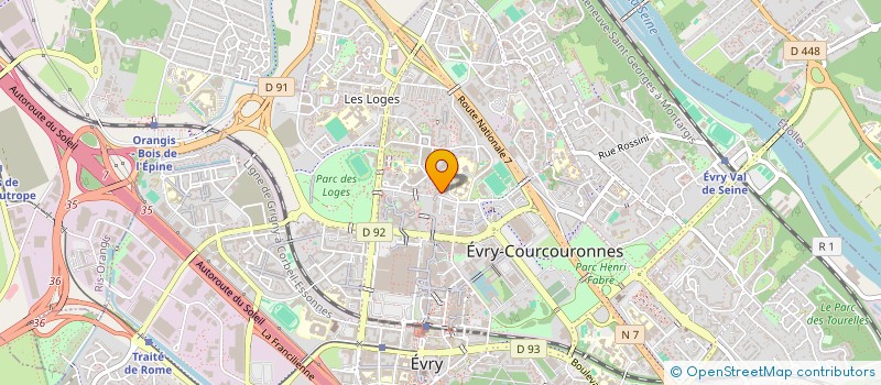 localisation de l'entreprise CLIMPROTECH  EVRY-COURCOURONNES