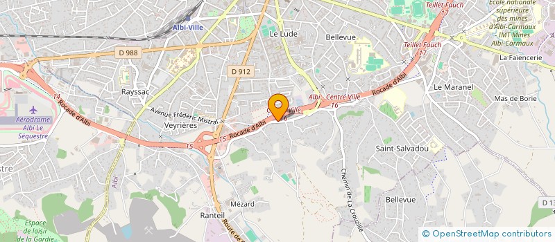 localisation de l'entreprise CLIMSTORES 81 à ALBI