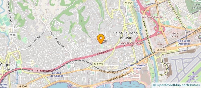 localisation de l'entreprise CLIMSUD à SAINT LAURENT DU VAR