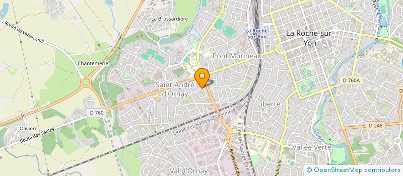 localisation de l'entreprise CLIMSURE à LA ROCHE-SUR-YON