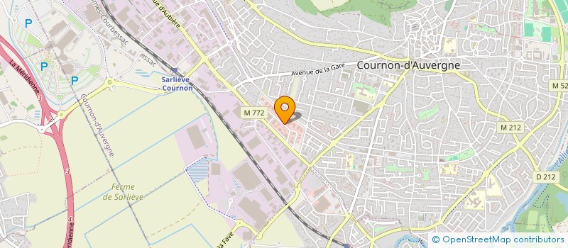 localisation de l'entreprise CLIMTEC  COURNON-D'AUVERGNE