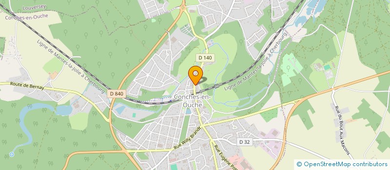 localisation de l'entreprise CLIN D'OEIL  CONCHES-EN-OUCHE