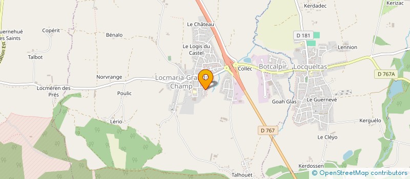 localisation de l'entreprise CLIN D'OEIL ASSO DES RESIDENTS DE LEURS FAMILLES LEURS AMIS DU PERSONNEL DU FOYER D'ACCUEIL MEDICALISE RES LA FONTAINE  LOCQUELTAS