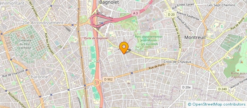 localisation de l'entreprise CLIN D'OEIL MULTIMEDIA à BAGNOLET