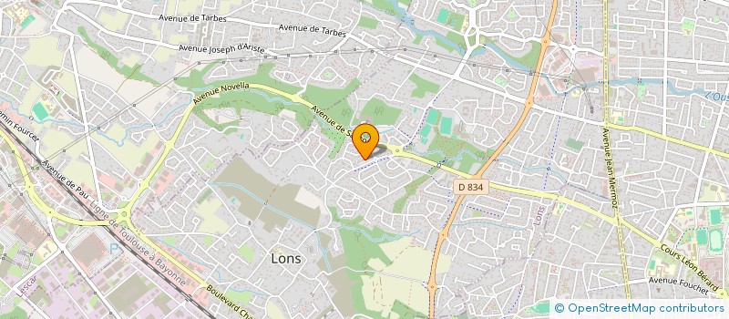 localisation de l'entreprise CLIN D OEIL OPTIQUE à LONS